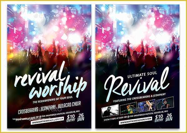 Free Church Revival Flyer Template Of 20 Revival Flyer Template Free Premium Psd Ai Vector