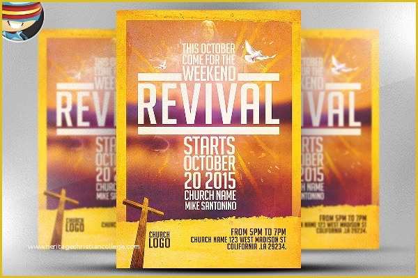 Free Church Revival Flyer Template Of 21 Revival Flyers Free Psd Ai Eps