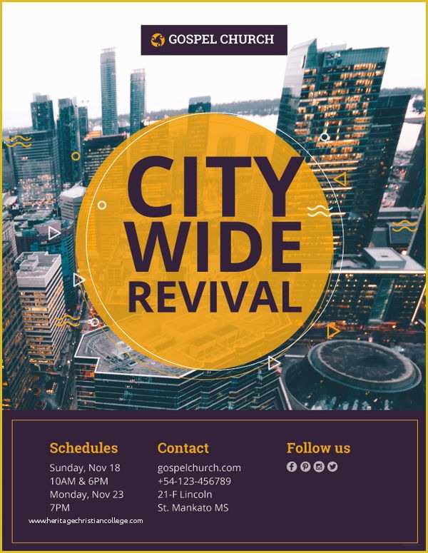 Free Church Revival Flyer Template Of 21 Revival Flyers Free Psd Ai Eps