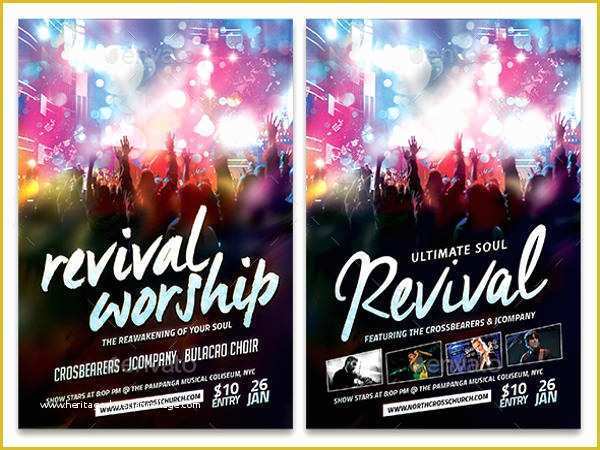 Free Church Revival Flyer Template Of 45 Flyer Templates In Psd