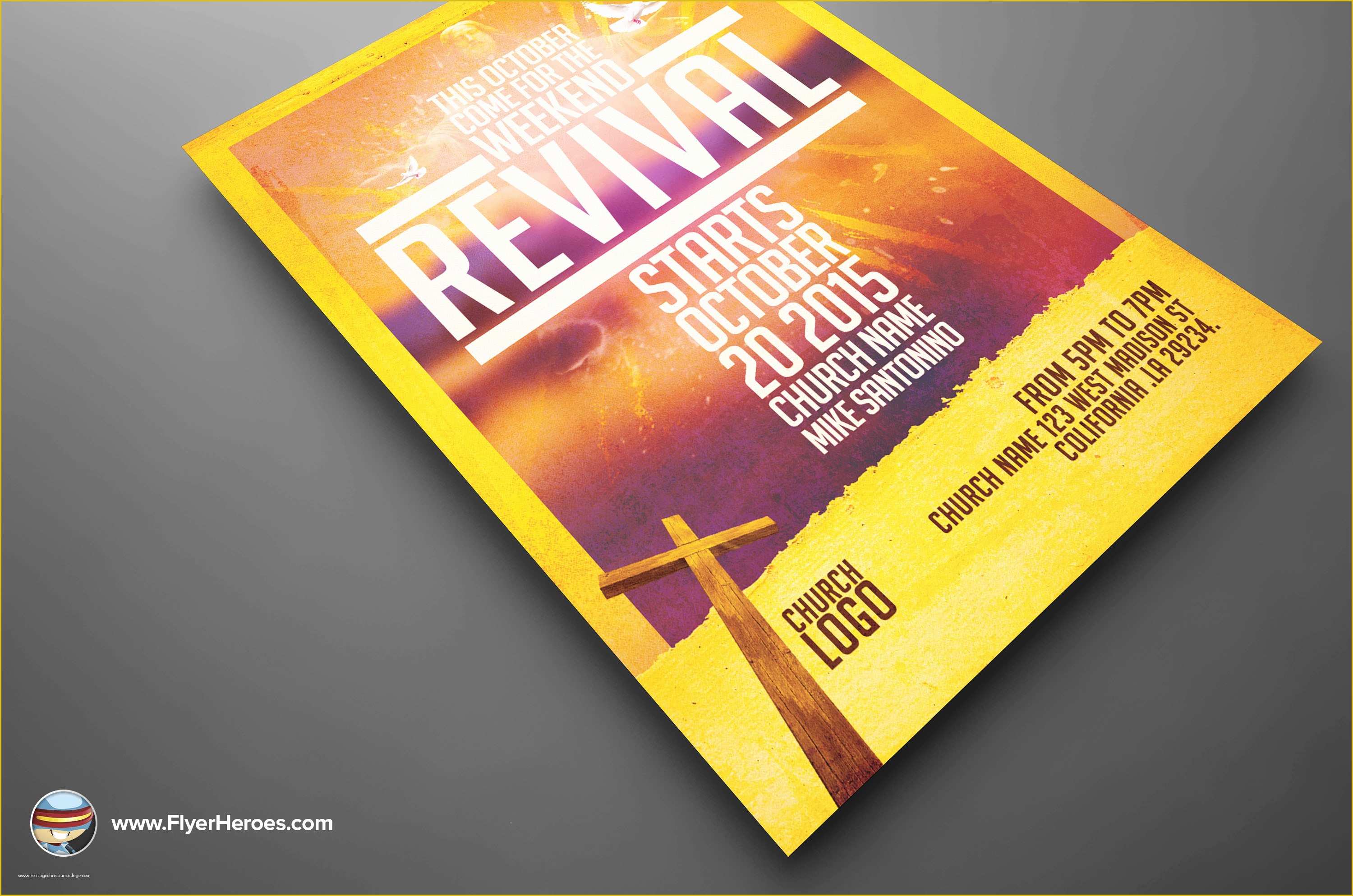 Free Church Revival Flyer Template Of Church Revival Flyer Template Flyer Templates On