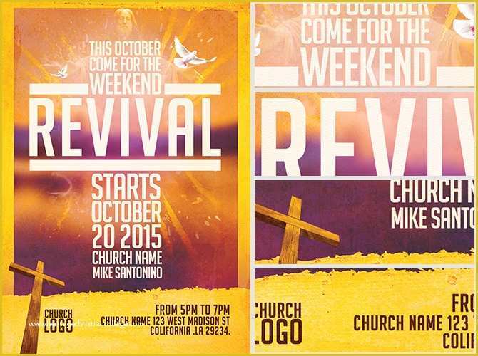 Free Church Revival Flyer Template Of Church Revival Flyer Template Flyerheroes