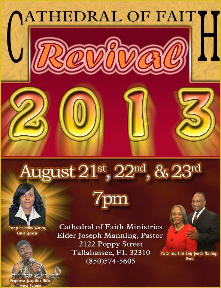 Free Church Revival Flyer Template Of Flyer for A Church Revival
