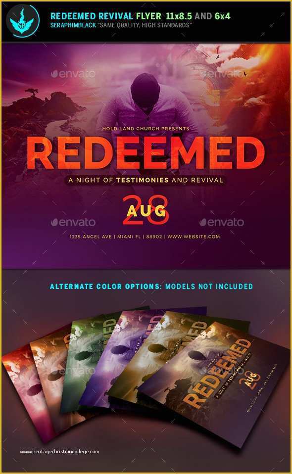 Free Church Revival Flyer Template Of Redeemed Revival Church Flyer Template by Seraphimblack