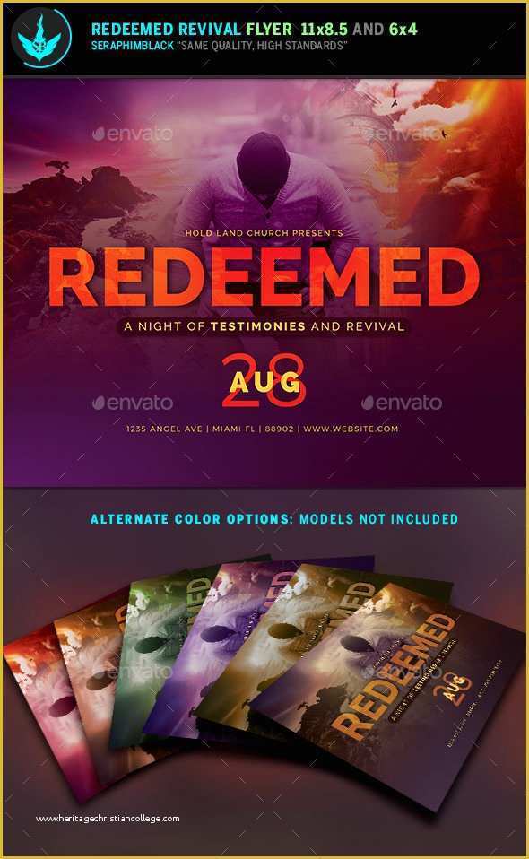 Free Church Revival Flyer Template Of Redeemed Revival Church Flyer Template by Seraphimblack