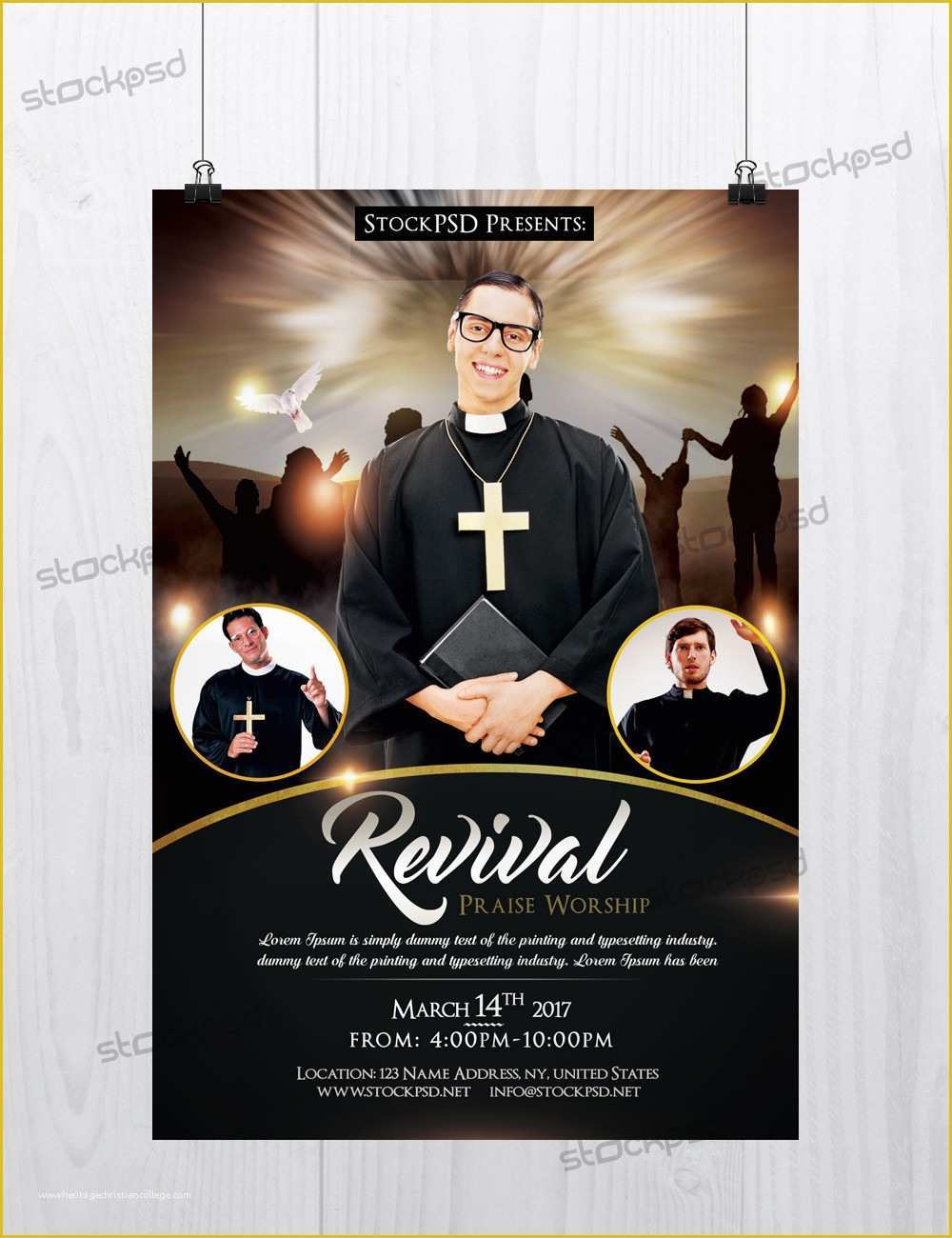 Free Church Revival Flyer Template Of Revival Church &amp; Pastor Freebie Psd Flyer Template