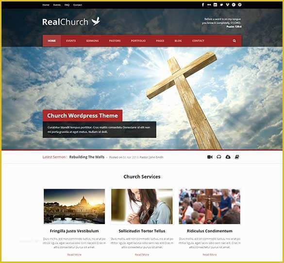 Free Church Website Templates Of 31 Church Website themes & Templates