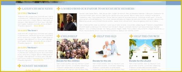 Free Church Website Templates Of Free Css Templates