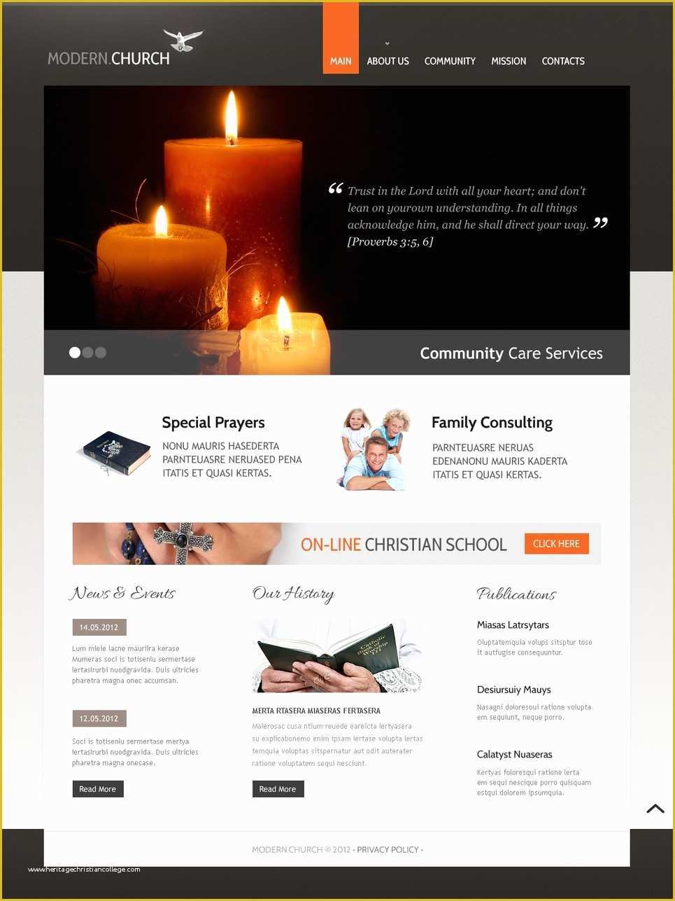 Free Church Website Templates Of Religious Website Template