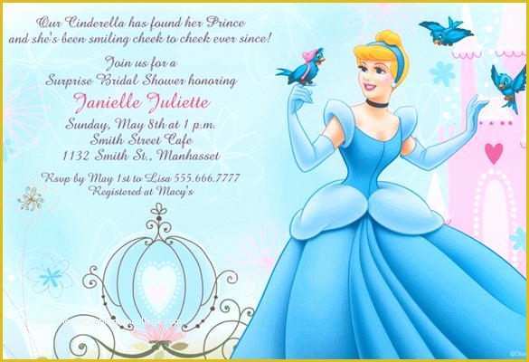 Free Cinderella Birthday Invitation Template Of 13 Amazing Cinderella Invitation Templates & Designs