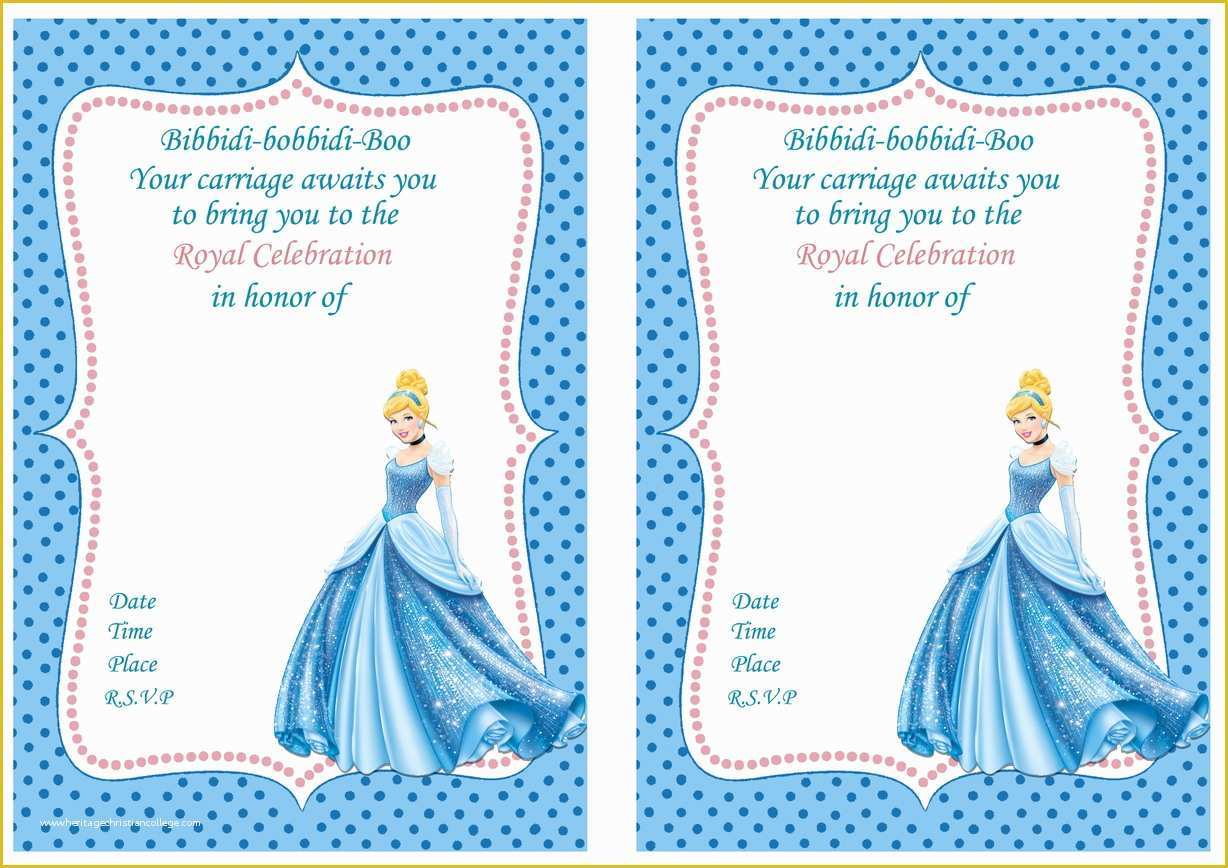 Free Cinderella Birthday Invitation Template Of Cinderella Birthday Invitations Cinderella Birthday