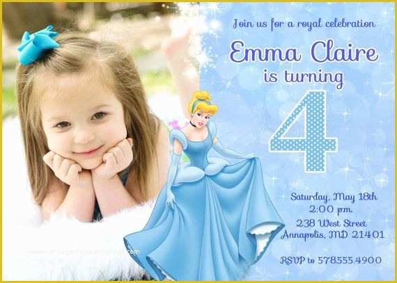 Free Cinderella Birthday Invitation Template Of Cinderella Birthday Invitations Ideas – Bagvania Free