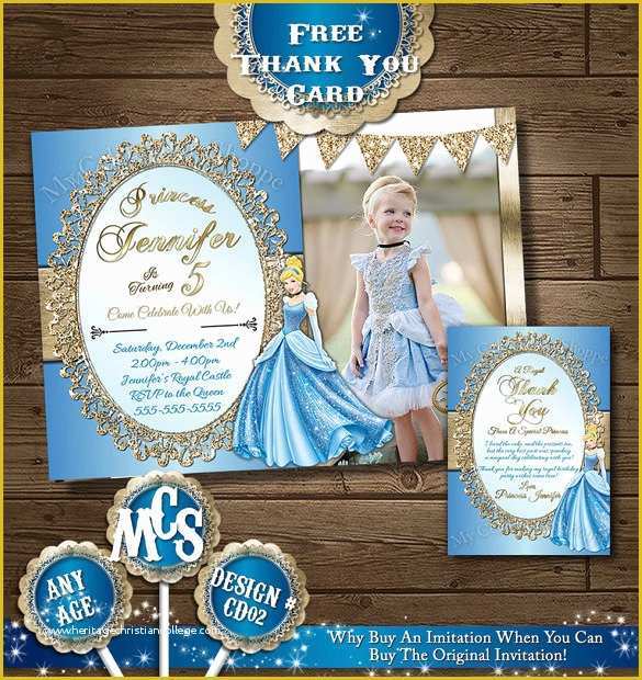 Free Cinderella Birthday Invitation Template Of Free Cinderella Birthday Invitation Template Templates