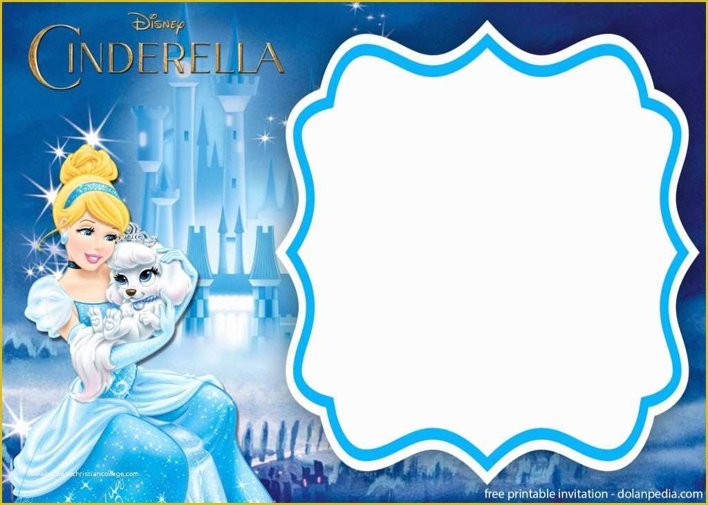 Free Cinderella Birthday Invitation Template Of Free Printable Cinderella Royal Invitation Templates