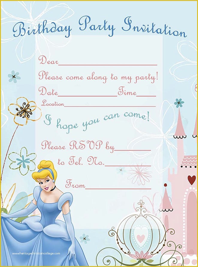 Free Cinderella Birthday Invitation Template Of Ideas De Fiestas Cumple Inspiración Cenicienta