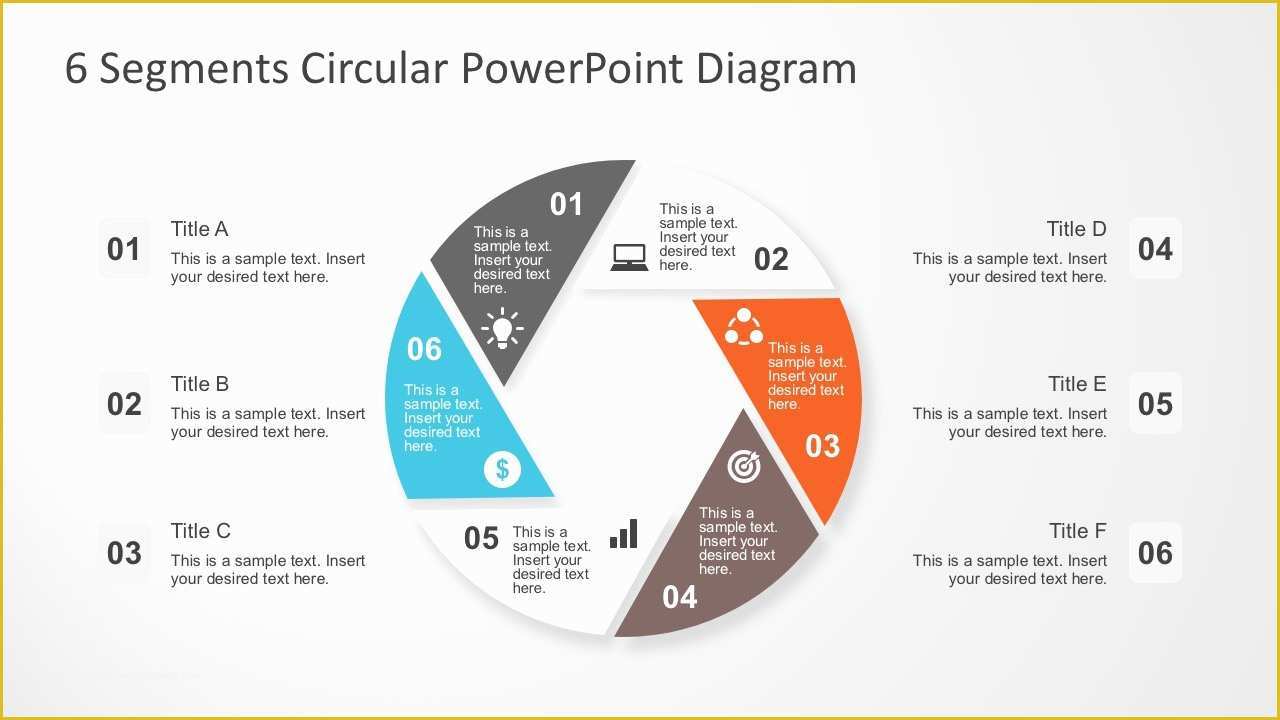 Free Circular organizational Chart Template Of 6 Segments Circular Powerpoint Diagram