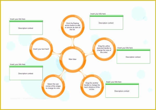 Free Circular organizational Chart Template Of Circle Spoke Diagram Modify the Circle Spokes Easily