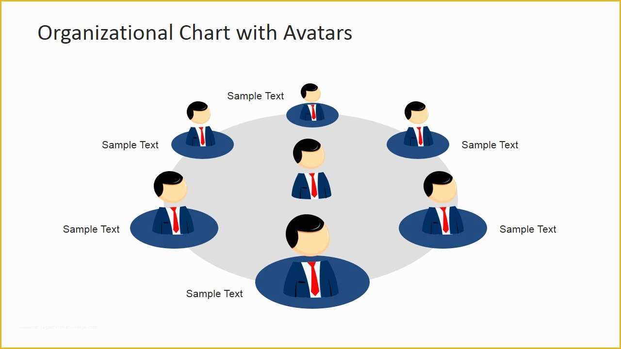 Free Circular organizational Chart Template Of Circular org Chart Mike Cartoon Avatar Slidemodel