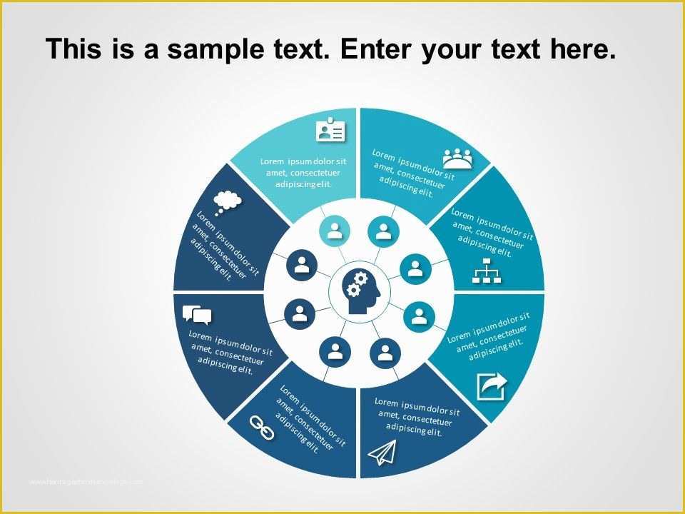 Free Circular organizational Chart Template Of Circular organization Chart Powerpoint Diagram Shows the