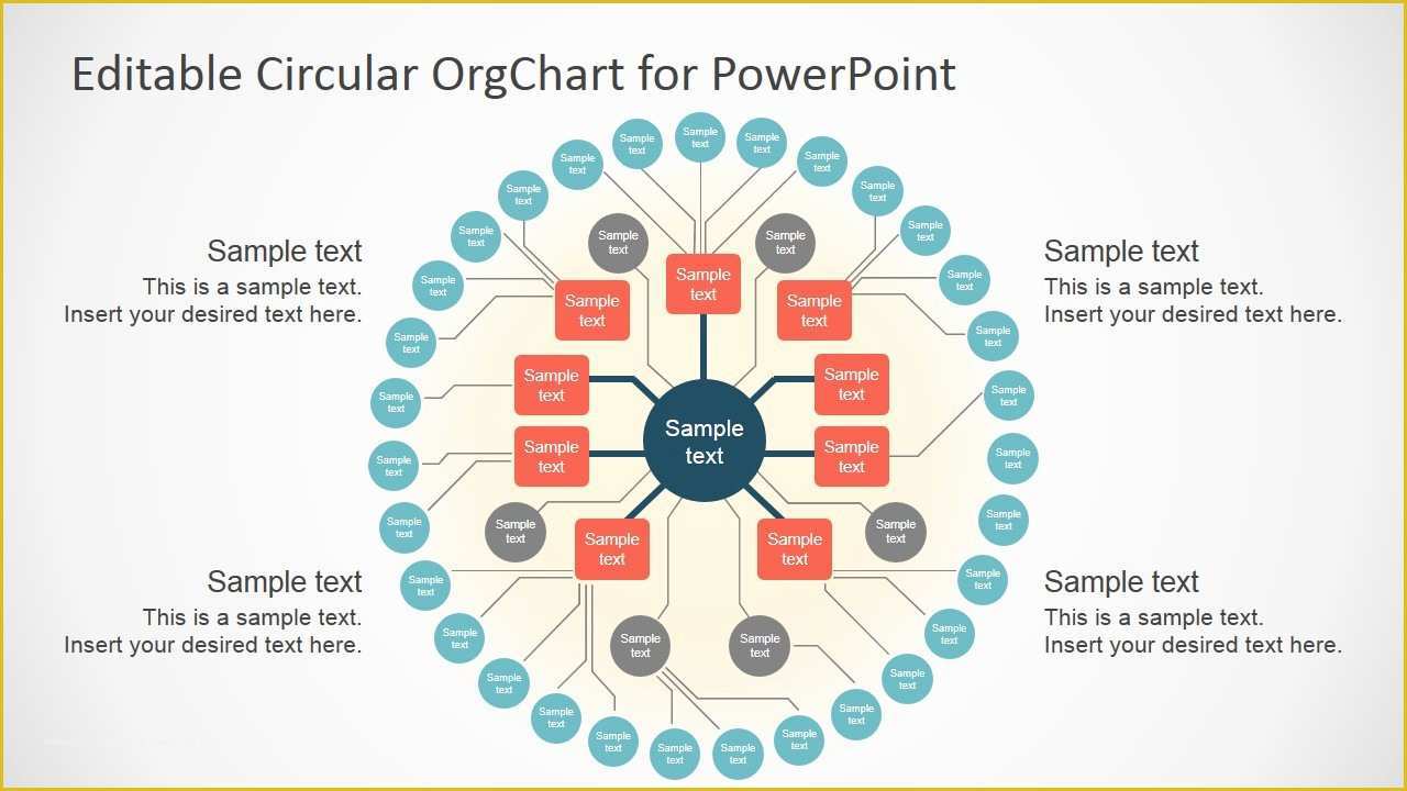 Free Circular organizational Chart Template Of Editable Circular org Chart Slidemodel