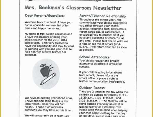 Free Classroom Newsletter Templates Of 8 Classroom Newsletter Templates Free Sample Example