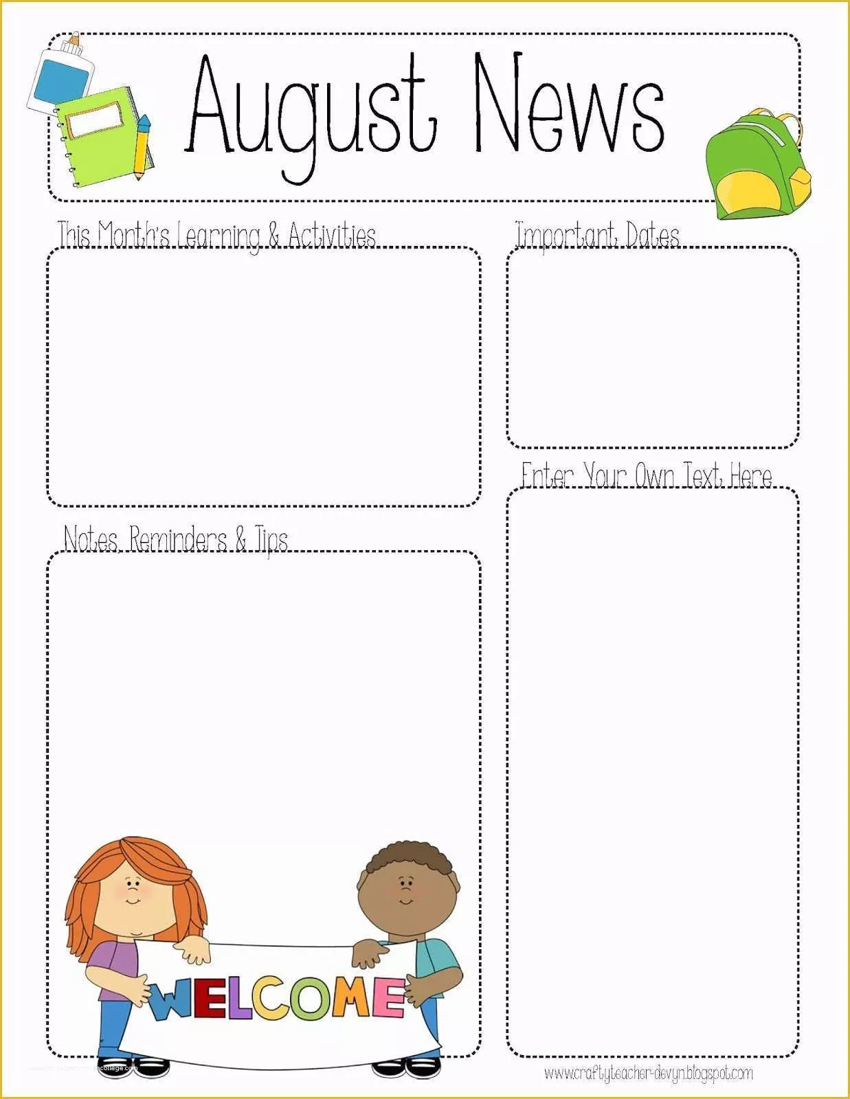 Free Classroom Newsletter Templates Of Free Teacher Newsletter Templates Printable