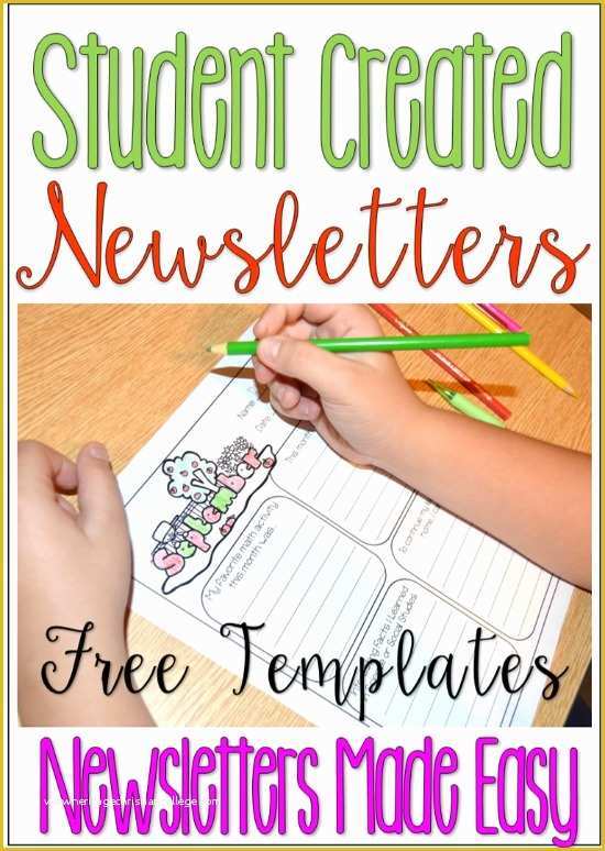 Free Classroom Newsletter Templates Of Student Created Newsletters Free Classroom Newsletter