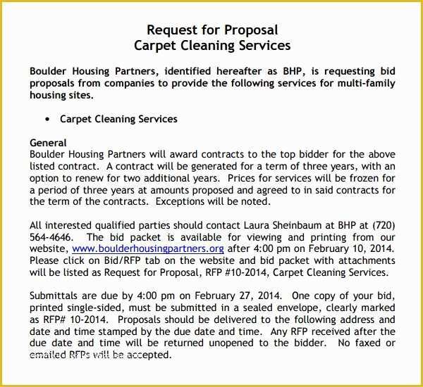 Free Cleaning Proposal Template Of 13 Cleaning Proposal Templates – Pdf Word Apple Pages