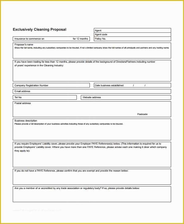 Free Cleaning Proposal Template Of 14 Cleaning Proposal Templates Word Pdf