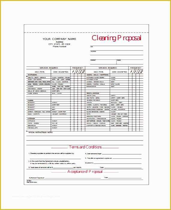 Free Cleaning Proposal Template Of 7 Editable Job Proposal Template Sampletemplatess