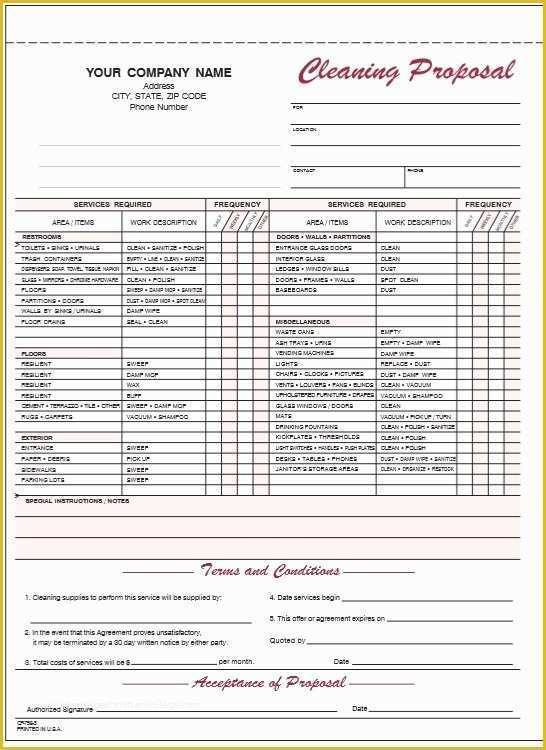 Free Cleaning Proposal Template Of 9 Free Sample Cleaning Quotation Templates Printable Samples