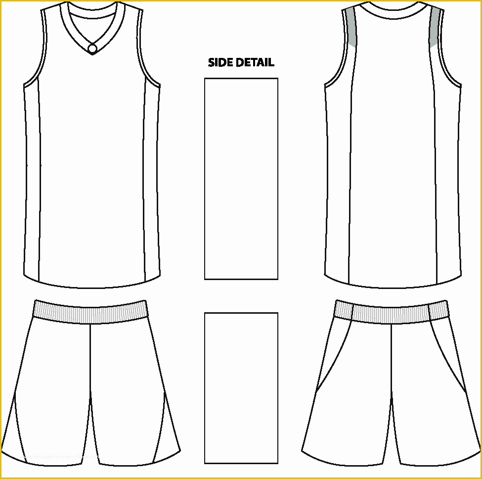 Free Clip Art Templates Of Basketball Jersey Template