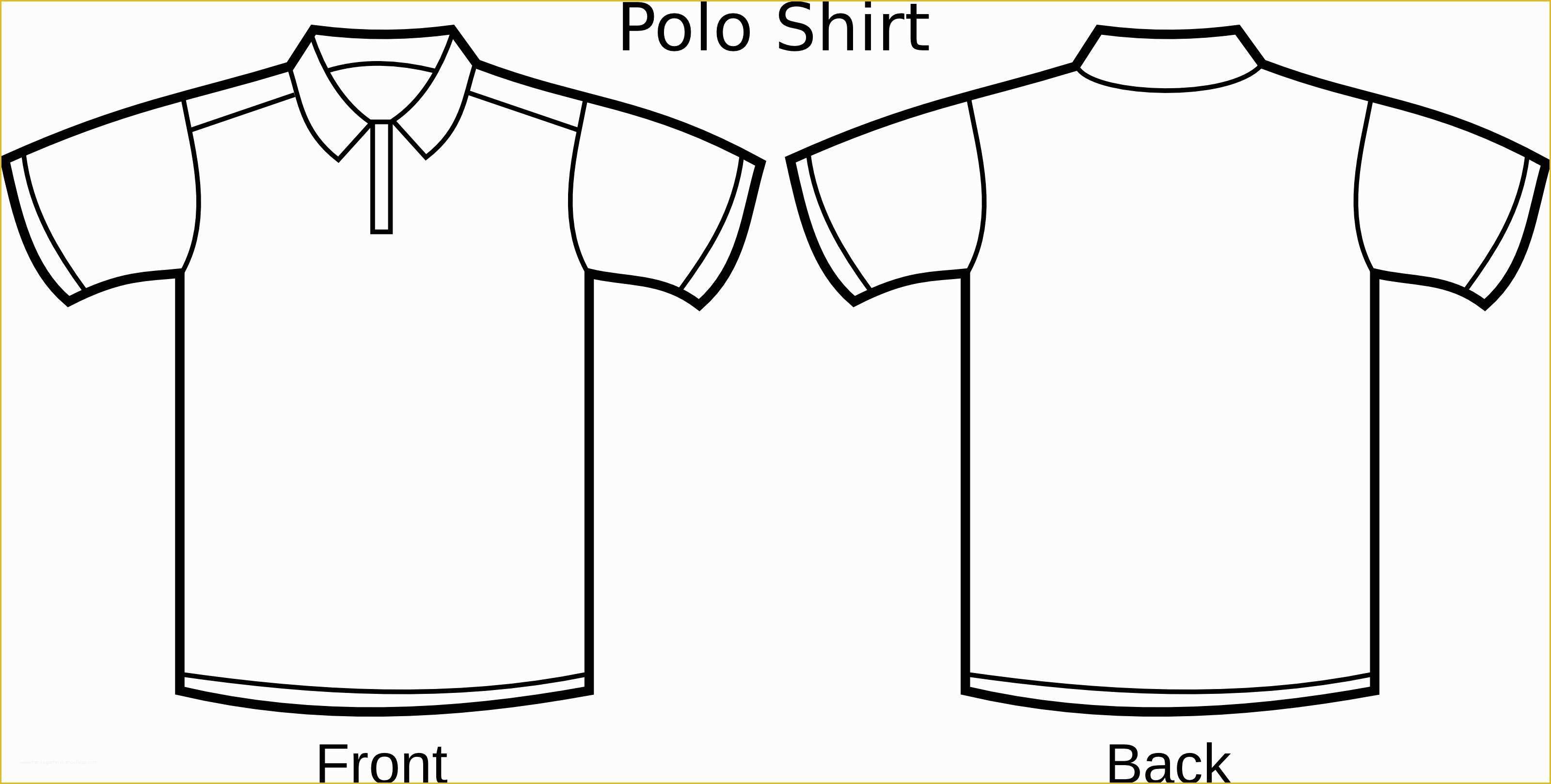 Free Clip Art Templates Of Free Polo Shirt Template Clipart Illustration