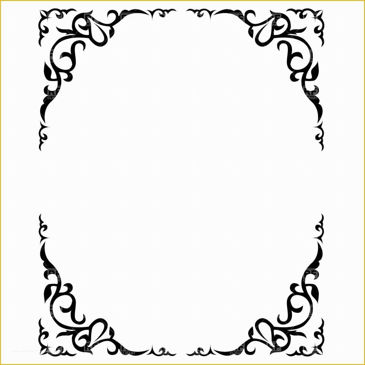 Free Clip Art Templates Of Pleasing Free Printable Borders for Invitations Floral