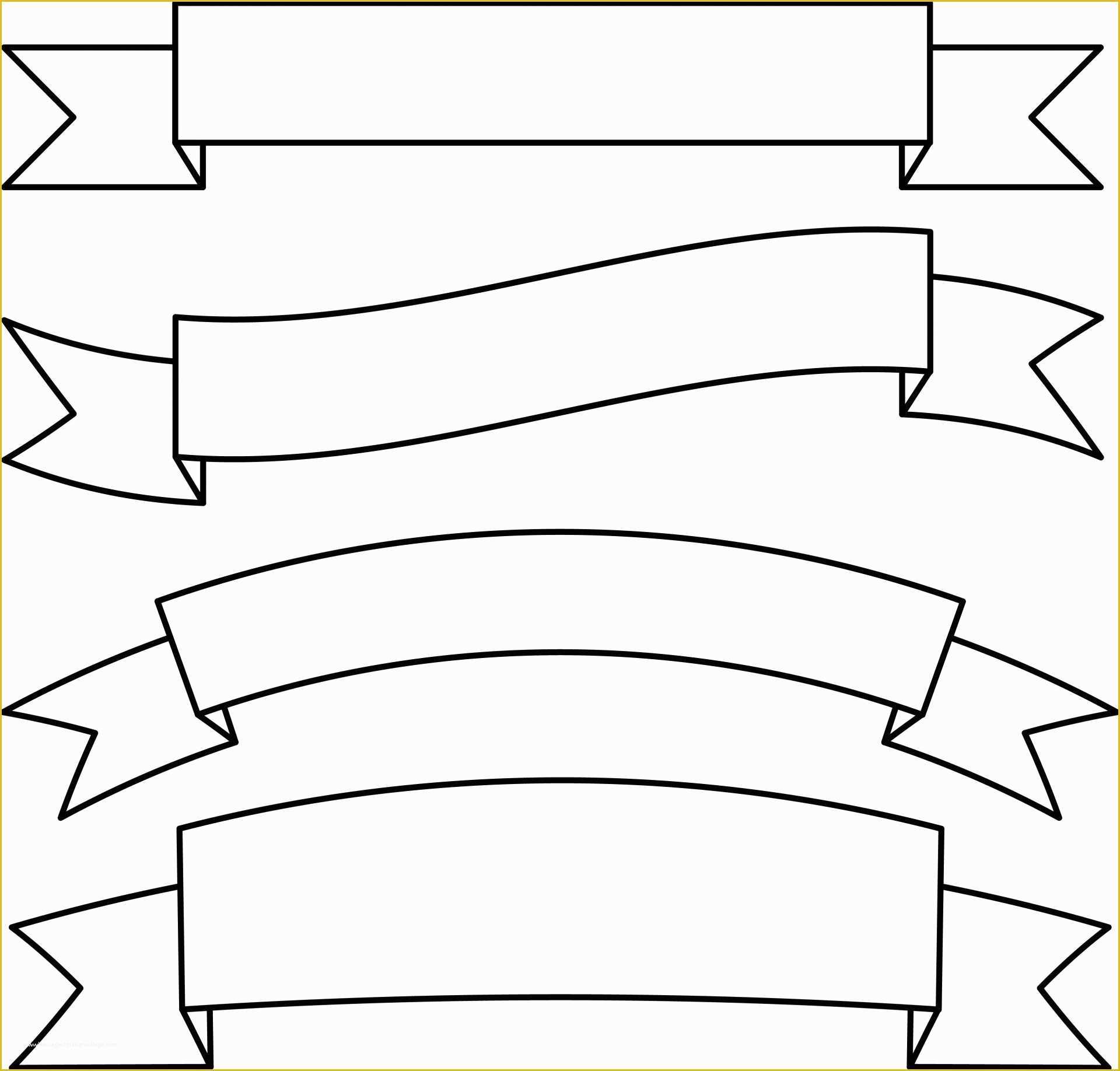 Free Clip Art Templates Of Simple Ribbon Banner Template