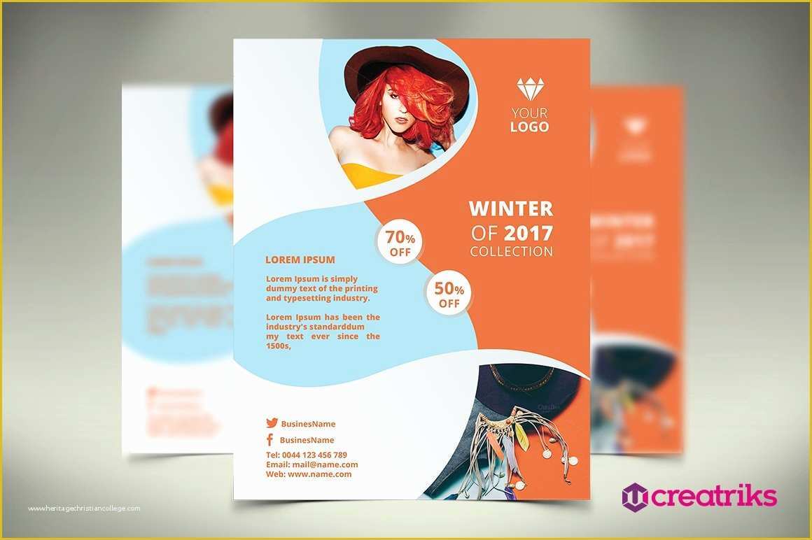 Free Clothing Store Flyer Templates Of Fashion Flyer Flyer Templates Creative Market