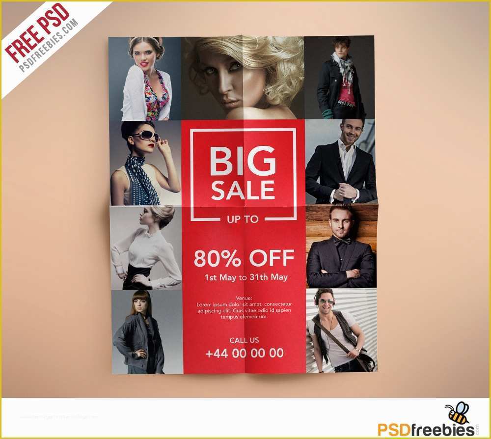 Free Clothing Store Flyer Templates Of Fashion Retail Sales Flyers Free Psd Template