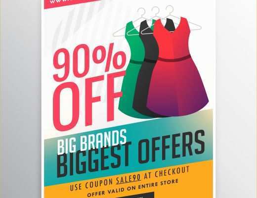 Free Clothing Store Flyer Templates Of Fashion Sale Discount Promotional Brochure Flyer Template
