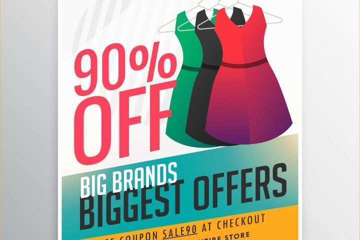 Free Clothing Store Flyer Templates Of Fashion Sale Discount Promotional Brochure Flyer Template