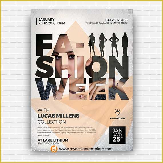 Free Clothing Store Flyer Templates Of Free Download Fashion event Flyer Mockup Psd Template
