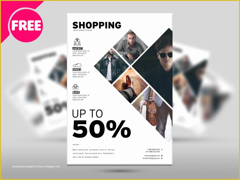 Free Clothing Store Flyer Templates Of Free Fashion and Shopping Promotional Flyer Psd by