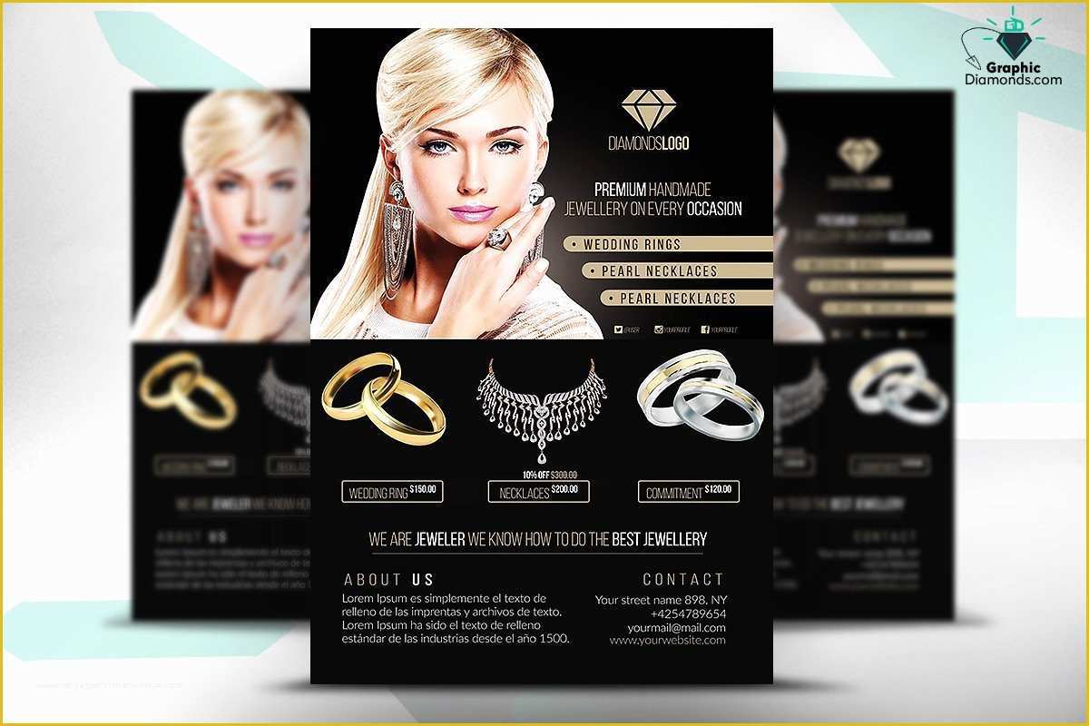 Free Clothing Store Flyer Templates Of Jewelry Flyer Psd Template Flyer Templates Creative Market