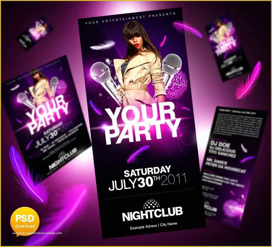 Free Club Flyer Templates Of 20 Best Free Psd Party Club Flyer Templates Download
