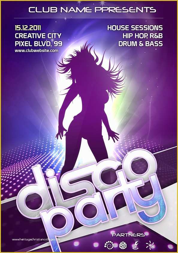 Free Club Flyer Templates Of Night Club Flyer Psd Template Free Psd Files