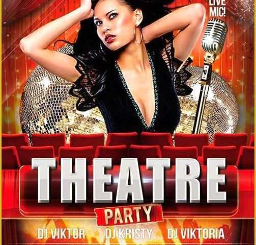 Free Club Flyer Templates Of theatre Party Club and Party Free Flyer Psd Template