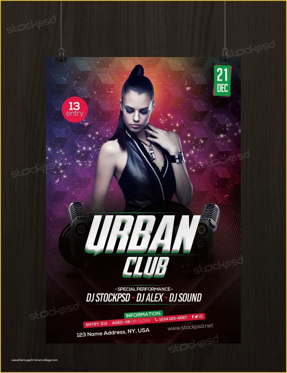 Free Club Flyer Templates Of Urban Club Download Free Psd Flyer Template Stockpsd