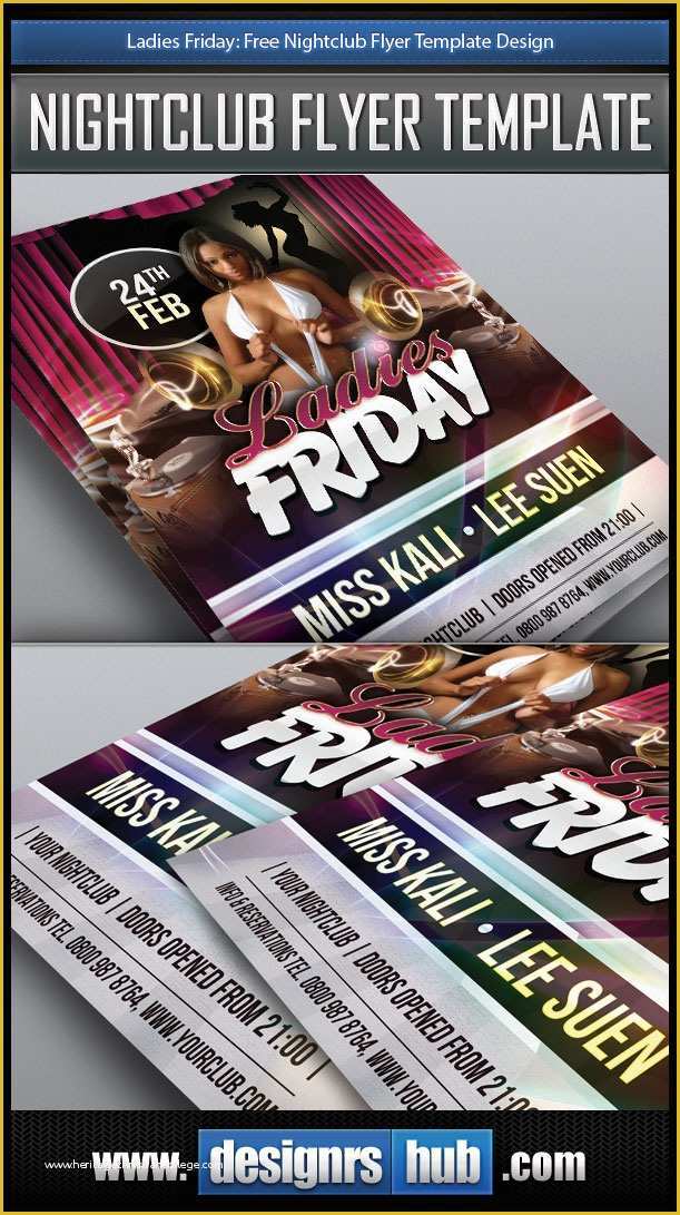 Free Club Flyer Templates Online Of La S Friday Free Nightclub Flyer Template Design