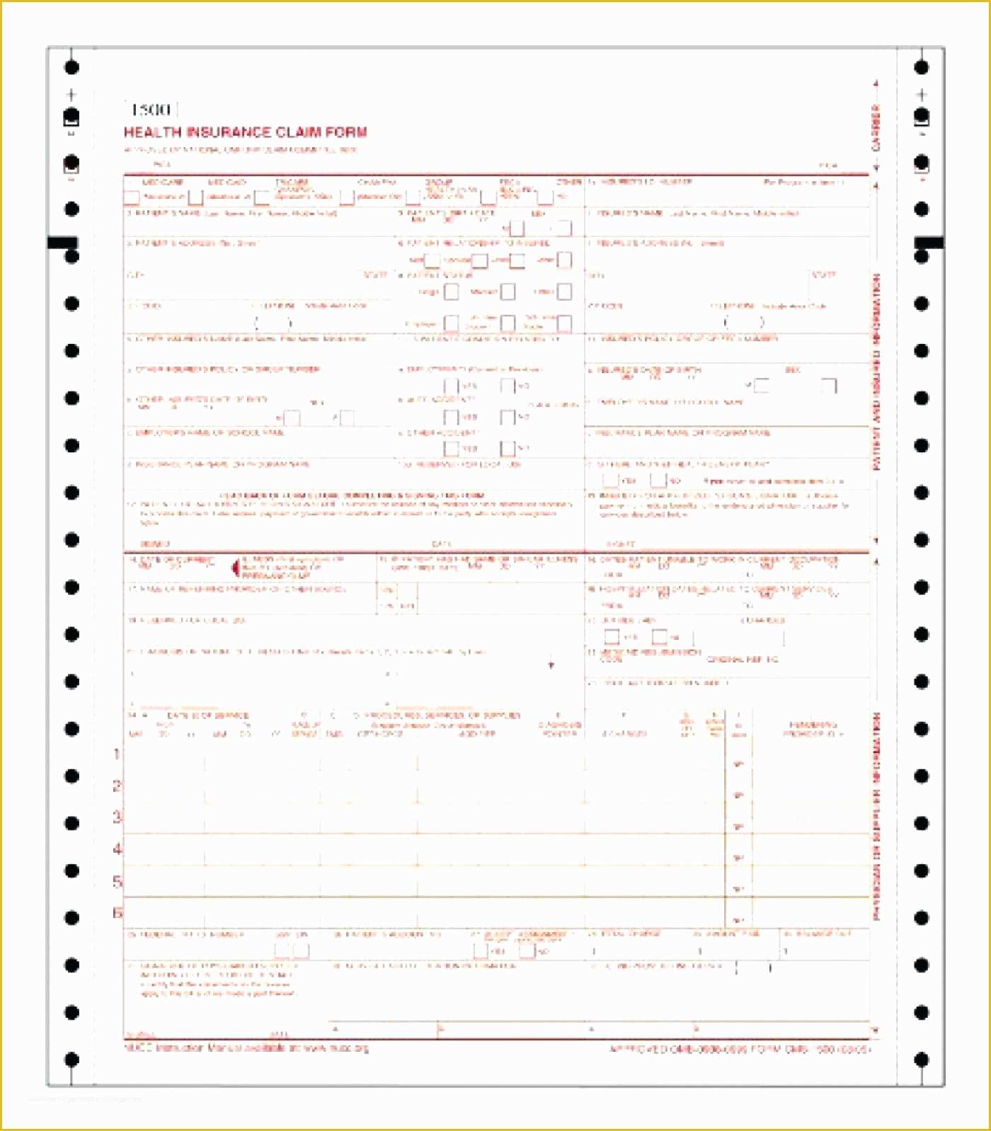 Free Cms 1500 Claim form Template Of Cms 1500 Claim form New Claim form Laser Cut Cms 1500