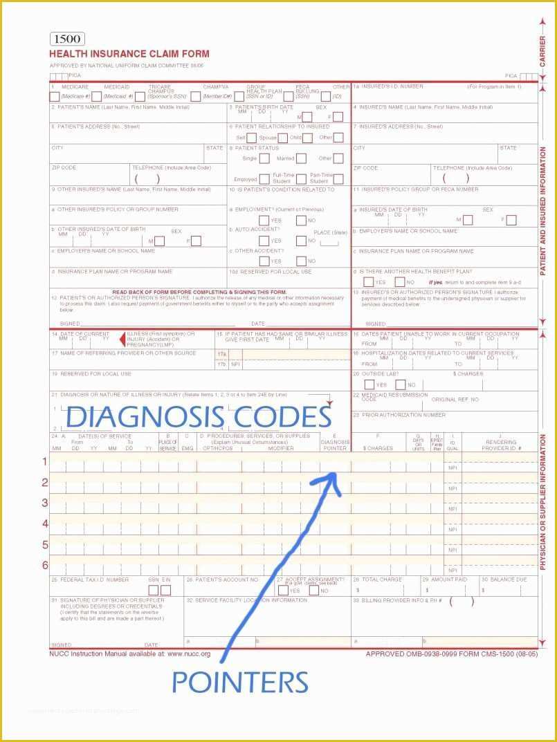 Free Cms 1500 Claim form Template Of Inspirational Cms 1500 Template