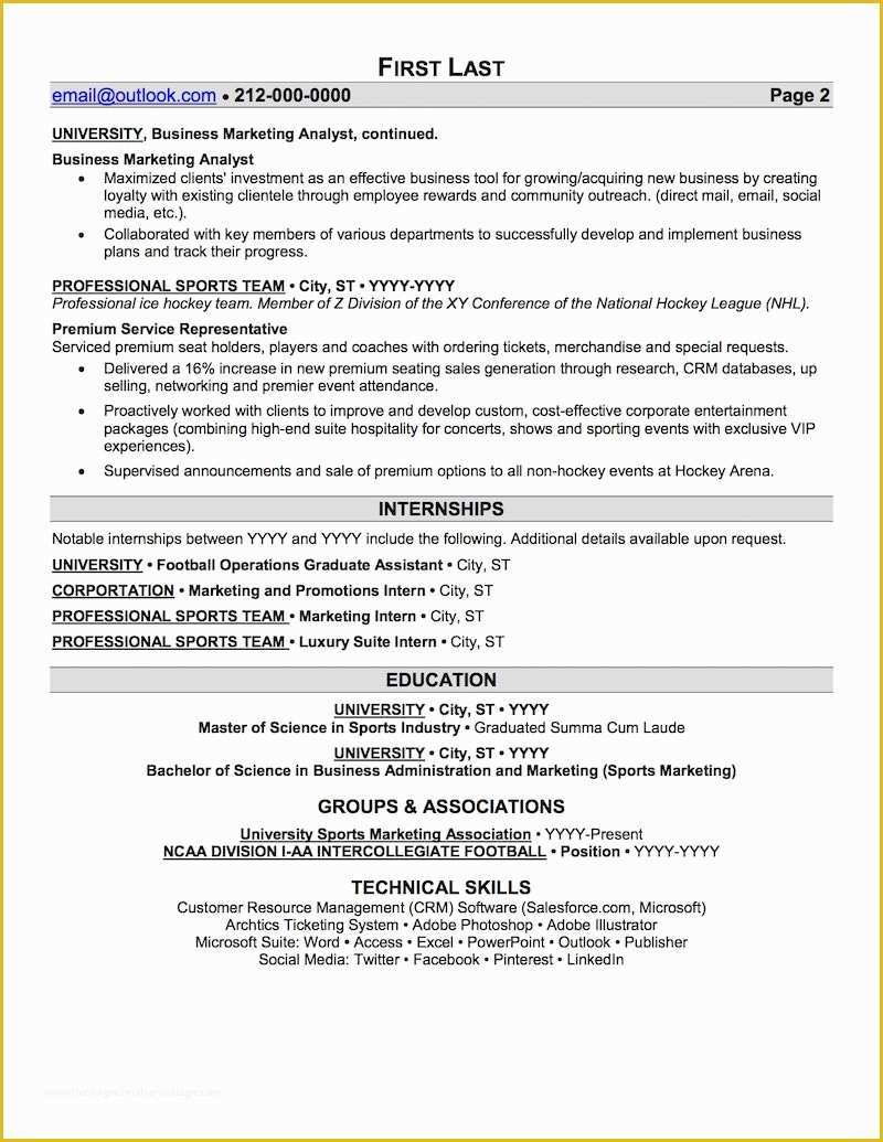 Free Coaching Resume Templates Of Sports and Coaching Resume Sample